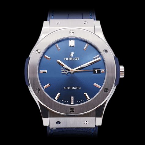 hublot classic fusion ceramic blue 45mm|hublot classic fusion titanium 45mm.